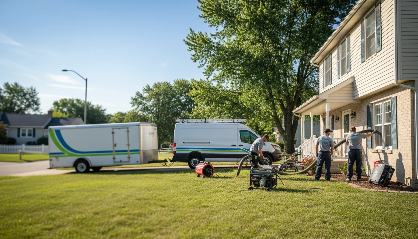 Flooded Basement Restoration And Cleanup With Repair in Lancaster, KS near me